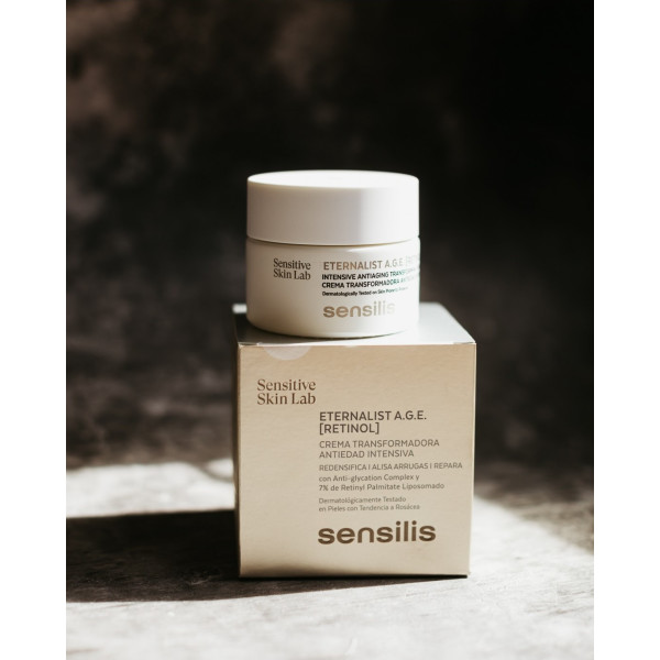 Sensilis Eternalista A.G.E. Retinol-Creme geeignet für Rosacea 50 ml