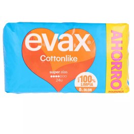 Evax Cottonlike Compressas Super Wings 24 U Mulher