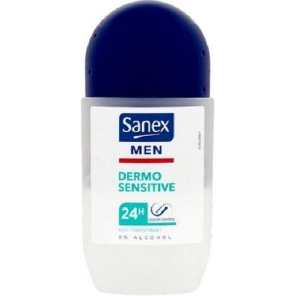 Sanex Men Dermo Sensitive 0% Alcool Déodorant Roll-on 50 Ml Unisexe