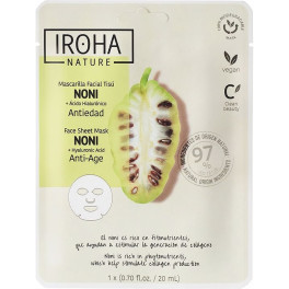 Iroha Nature Mask Noni + Hyaluronic Acid 1 U Unisex