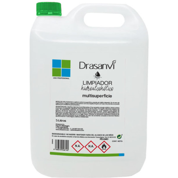 Drasanvi Hydro-alcoholische oplossing voor meerdere oppervlakken Fles 5 l