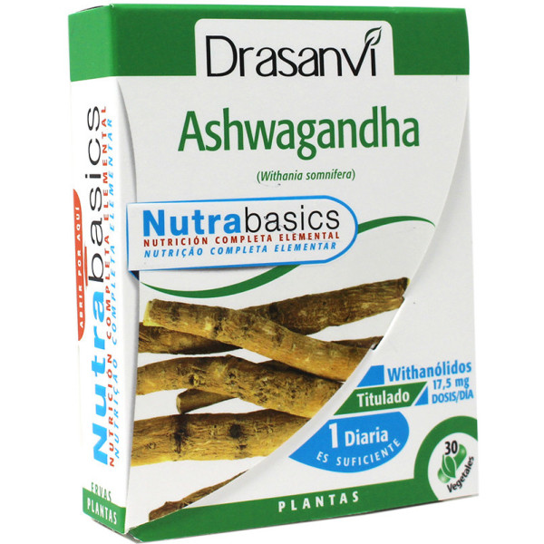 Drasanvi Ashwagandha 30 Kapseln Nutrabasicos