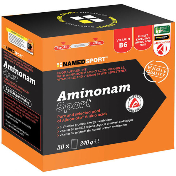 Namedsport Aminonam Sport Boisson soluble avant/après 240 g (30 sachets)