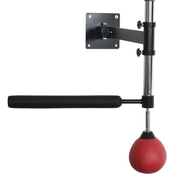 Homcom Bola De Velocidad De Boxeo Montado En Pared Altura Ajustable Con Barra Giratoria E Inflador Punching Ball Para Adultos Y