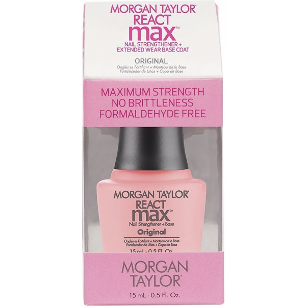 Morgan Taylor React MAX MAX Originele nagelversterker + basis 15 ml Unisex