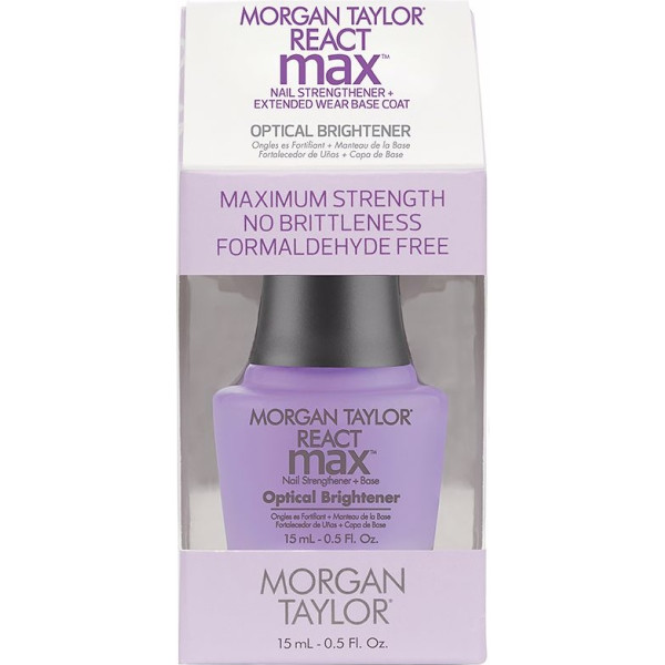Morgan Taylor React MAX MAX STRIFTER unha óptica + base 15 ml unissex