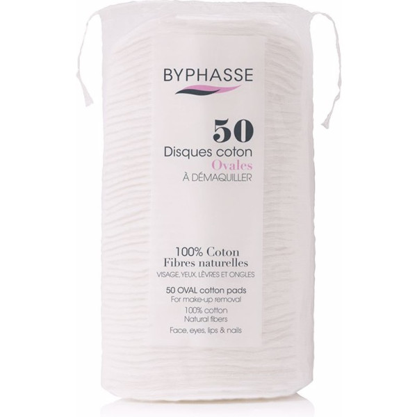 Byphasse Cotton Disques Nettoyants Ovales 50 U Mixte