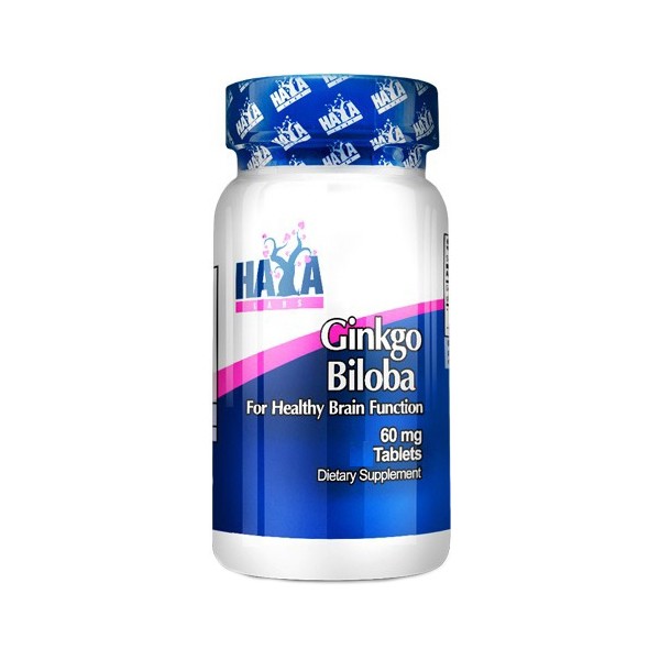 Haya Labs Ginkgo Biloba 60 mg 120 caps