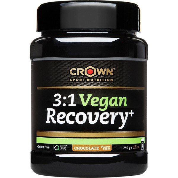 Crown Sport Nutrition 3:1 Vegan Recovery+ 750 g - Vegane Muskelregeneration für Ausdauersport. Keine Allergene