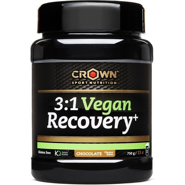 Crown Sport Nutrition 3:1 Vegan Recovery+ 750 g - Vegane Muskelregeneration für Ausdauersport. Keine Allergene