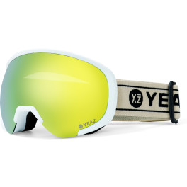 Yeaz Black Run Gafas De Esquí Y Snowboard Oro/blanco Mate