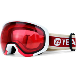 Yeaz Black Run Gafas De Esquí Y Snowboard Rojo/blanco Mate