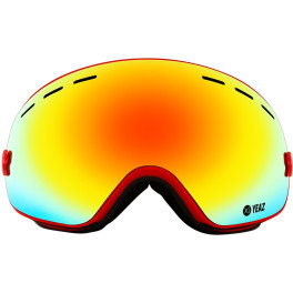 Yeaz Xtrm-summit Gafas De Esquí Y Snowboard Con Marco De Reflejo Rojo