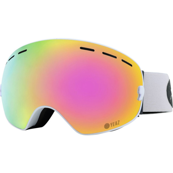 Yeaz Xtrm-summit Gafas De Esquí Y Snowboard Con Marco De Reflejo Rosa/blanco