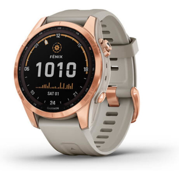 Garmin Fenix 7s Solaire Blanc Rose Clair Or