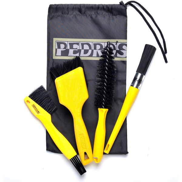 Kit de brosses de nettoyage pour bicyclettes Pedros Kit de brosses Pro de Pedro