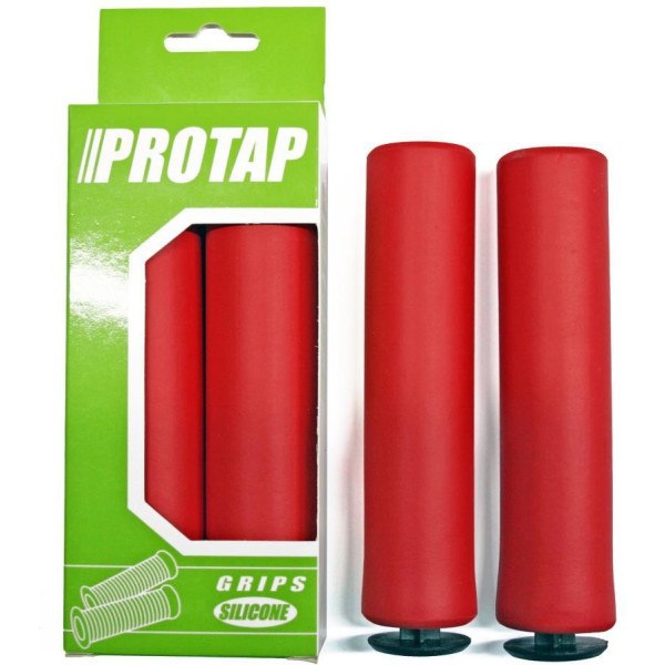 Protap Puños Silicona 130mm ø32 Rojos