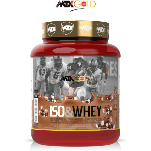 Mtx Nutrition Iso&whey RedGOLD 2,267 Kg / 5 Lbs - Matriz Premium Combina Proteína Concentrada Y Aislado De Suero (CFM)