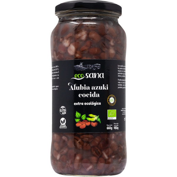 Ecosana Extra Organic Cooked Azuki Bean 660-450 Gr
