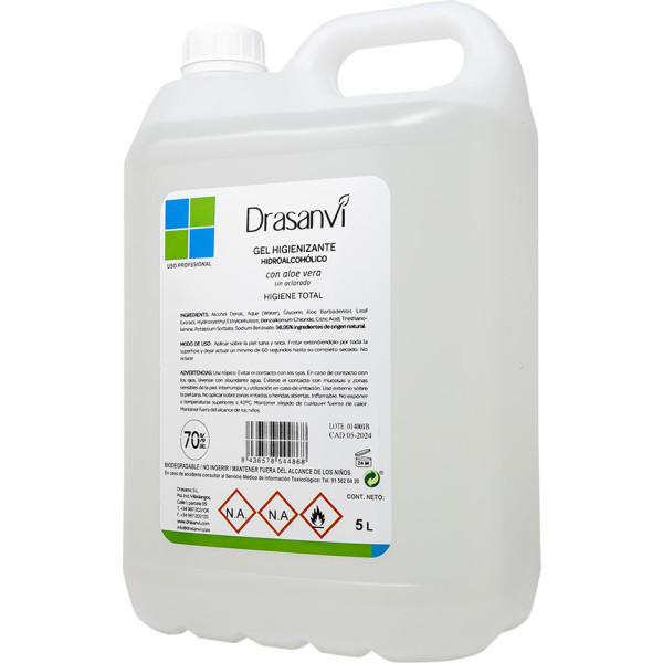 Drasanvi Gel Hidroalcoholico Manos 5 L