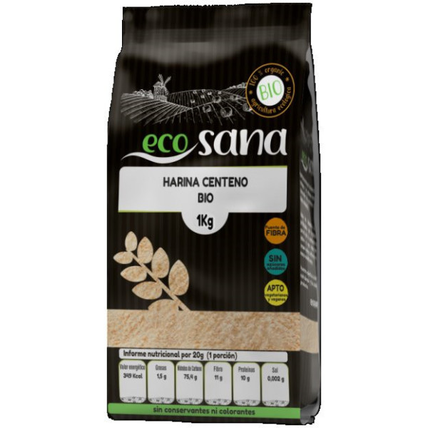 Ecosana Bio Farine de Seigle 1 Kg
