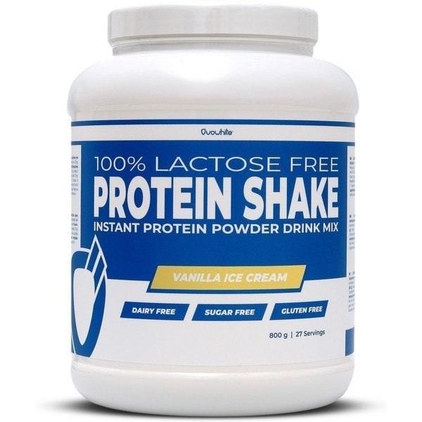 Ovowhite Protein Shake Instant 800 gr  Sin Lactosa - Batido De Proteína Al Instante Completamente Libre de Lácteos