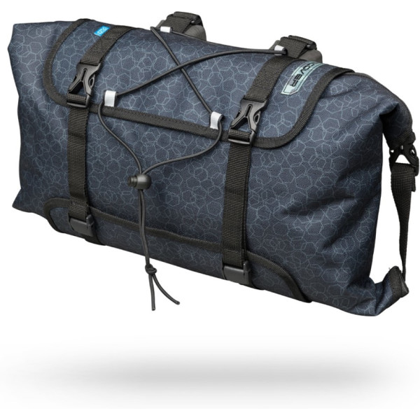 Sac de guidon Pro Gravel noir - imprimé gris - 8 L
