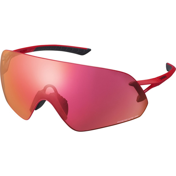 Lunettes de route Shimano Aerolite Panor Red W- Ridescape
