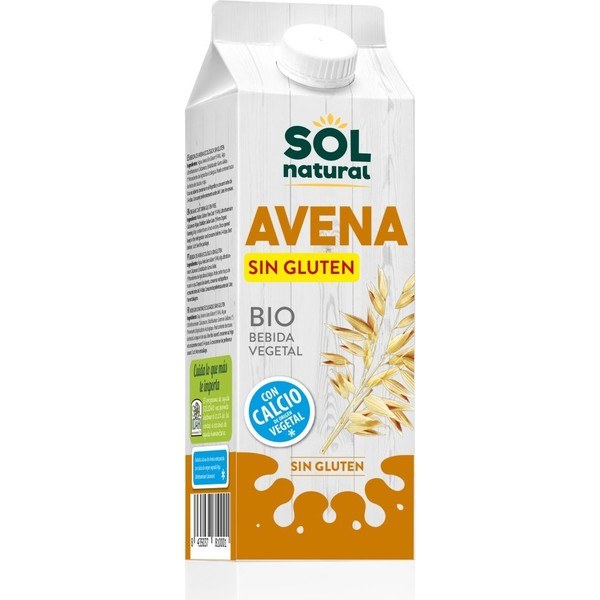 Solnatural Calcium Avena Bevanda Senza Glutine Bio 1 L