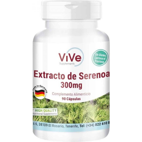 Vive Supplements Serenoa Repens 300mg - 90 Caps - Antiinflamatorio - Prostata