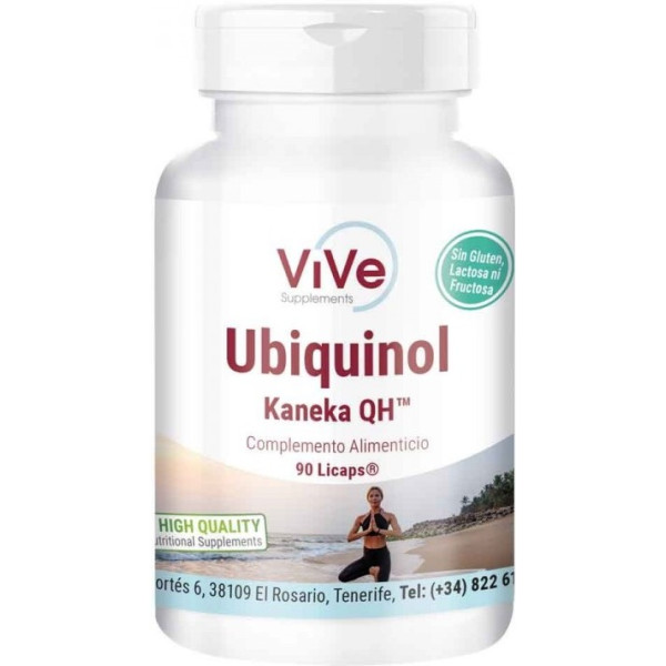 Vive Supplements Ubiquinol Kaneka - 90 Licaps - Antiedad - Revitalizante