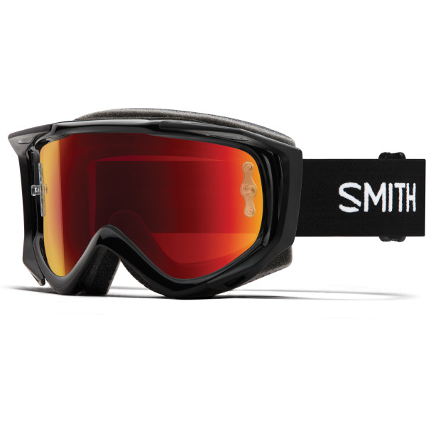 Occhiali Smith Fuel V.2 SW -X M Colore Nero Lenti B21 - Rosso Specchio Antifog Uomo