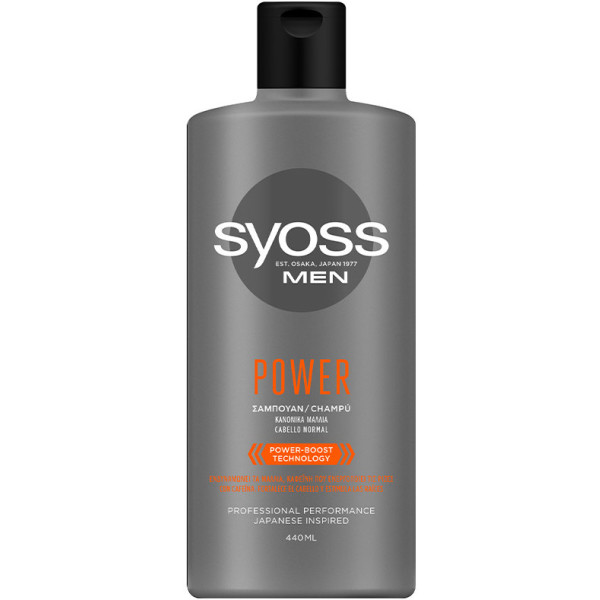 Shampoo Syoss Men Clean & Cool 440 ml para homem