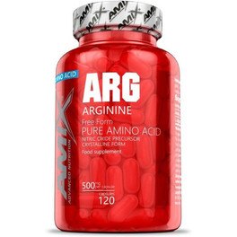 AMIX Arginine 120 Capsules - Bevat essentiële aminozuren + draagt bij aan het verminderen van vermoeidheid en vermoeidheid