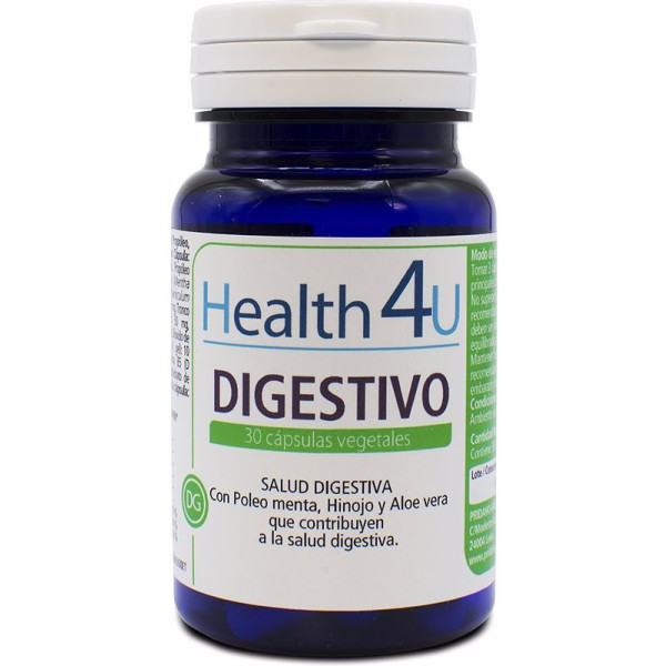H4u Digestive 515 Mg 30 Gélules Végétales Unisexe