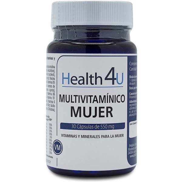 H4u Multivitamines pour femmes 550 mg 30 gélules Femme