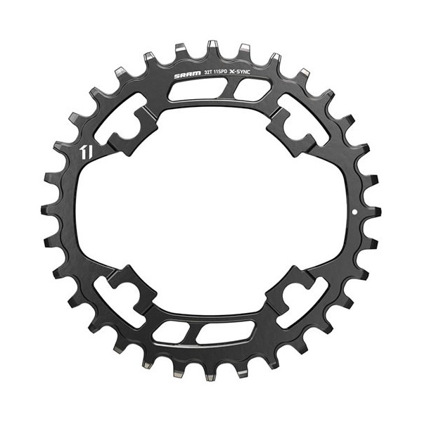 Plateau Sram X-Sync Acier 11 Vitesses 32 Dents 94 BCD Noir