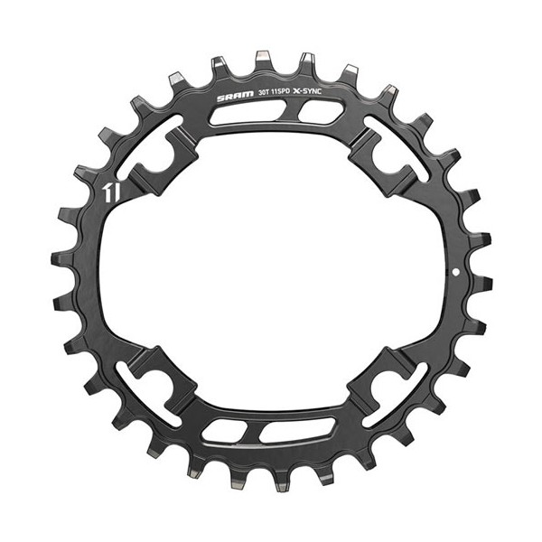 Plateau Sram X-Sync Acier 11 Vitesses 30 Dents 94 BCD Noir