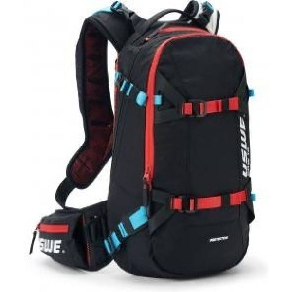 Uswe Ski/snow Pow 16 Hydration Backpack 3l Thermo Cell Ndm 2.0 Met Rugbeschermer Zwart/rood