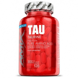 Amix Taurine 120 Caps - Aminoácido Puro / Apoia o Funcionamento do Sistema Nervoso e a Atividade do Coração
