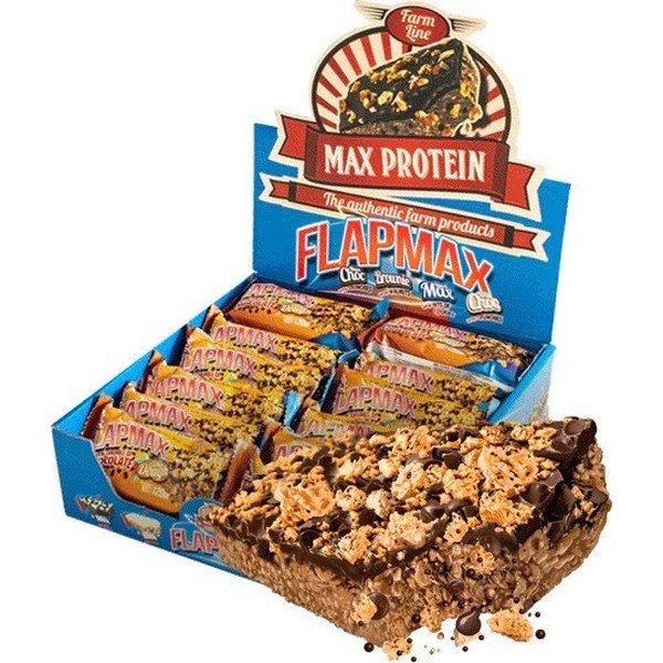 Max Protein Flap Max - Cookie FlapJack Con Pezzi Di Cioccolato 24 Barrette x 120 Gr