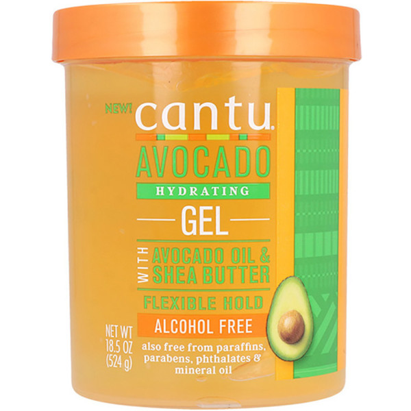 Cantu Avocado Hydrating Gel 185oz/524g (sin Alcohol)