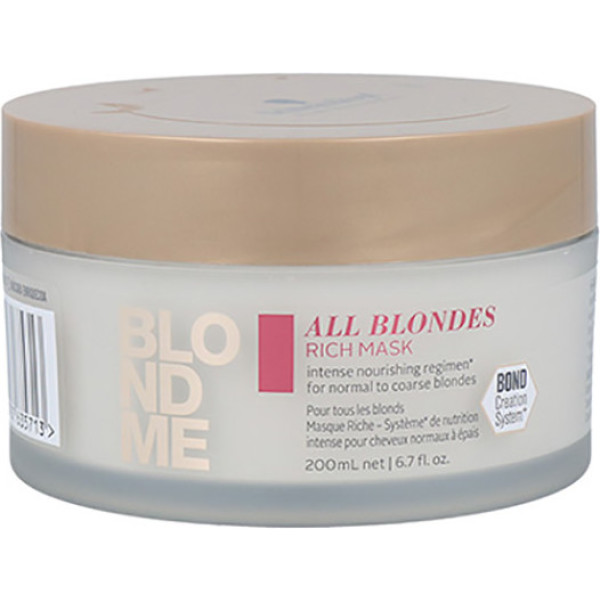 Schwarzkopf Blondme Keratin Restore All Blondes Rich Mascarilla 200ml