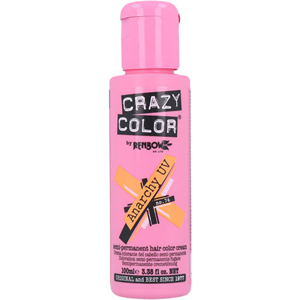 Crazy Color 76 Anarchy Uv 100 Ml (naranja)