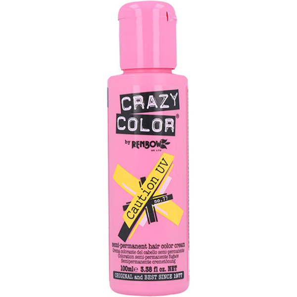 Crazy Color 77 Caution Uv 100 Ml (amarillo)