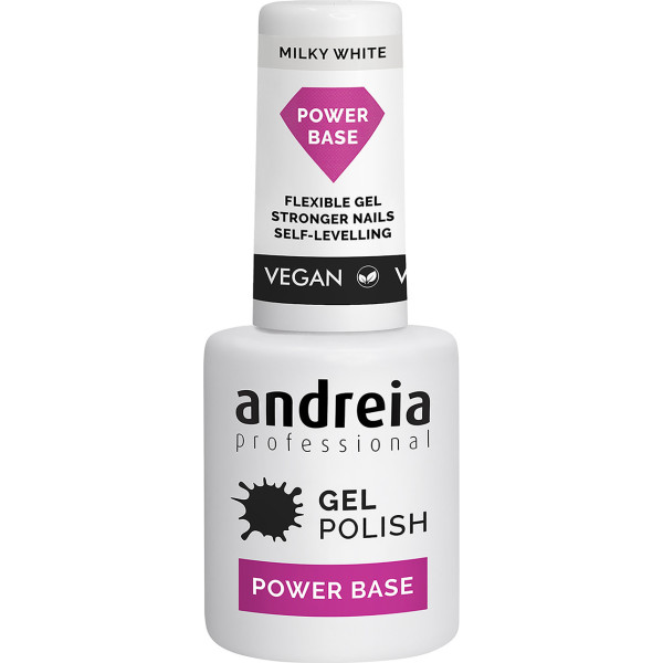 Andreia Professional Gel Polish Power Base Milky White 105 Ml