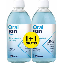 Kin Oral Zero Collutorio Lotto 2 Pezzi Unisex