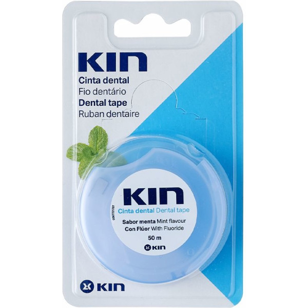 Kin Dental Tape mit Fluorid Minzgeschmack 50 M Unisex