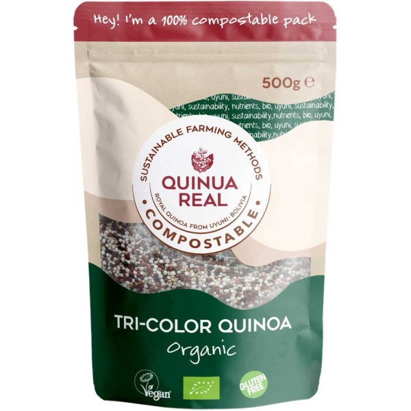 Quinoa Real Tricolor Korrel van Quinoa Real Bio 100% Plasticvrij