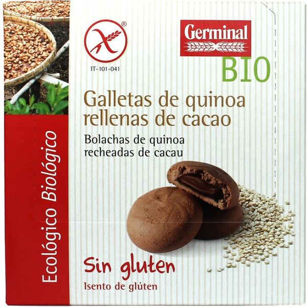 Germinal Galletas Sin Gluten De Quinoa Rellenas De Crema De Cacao